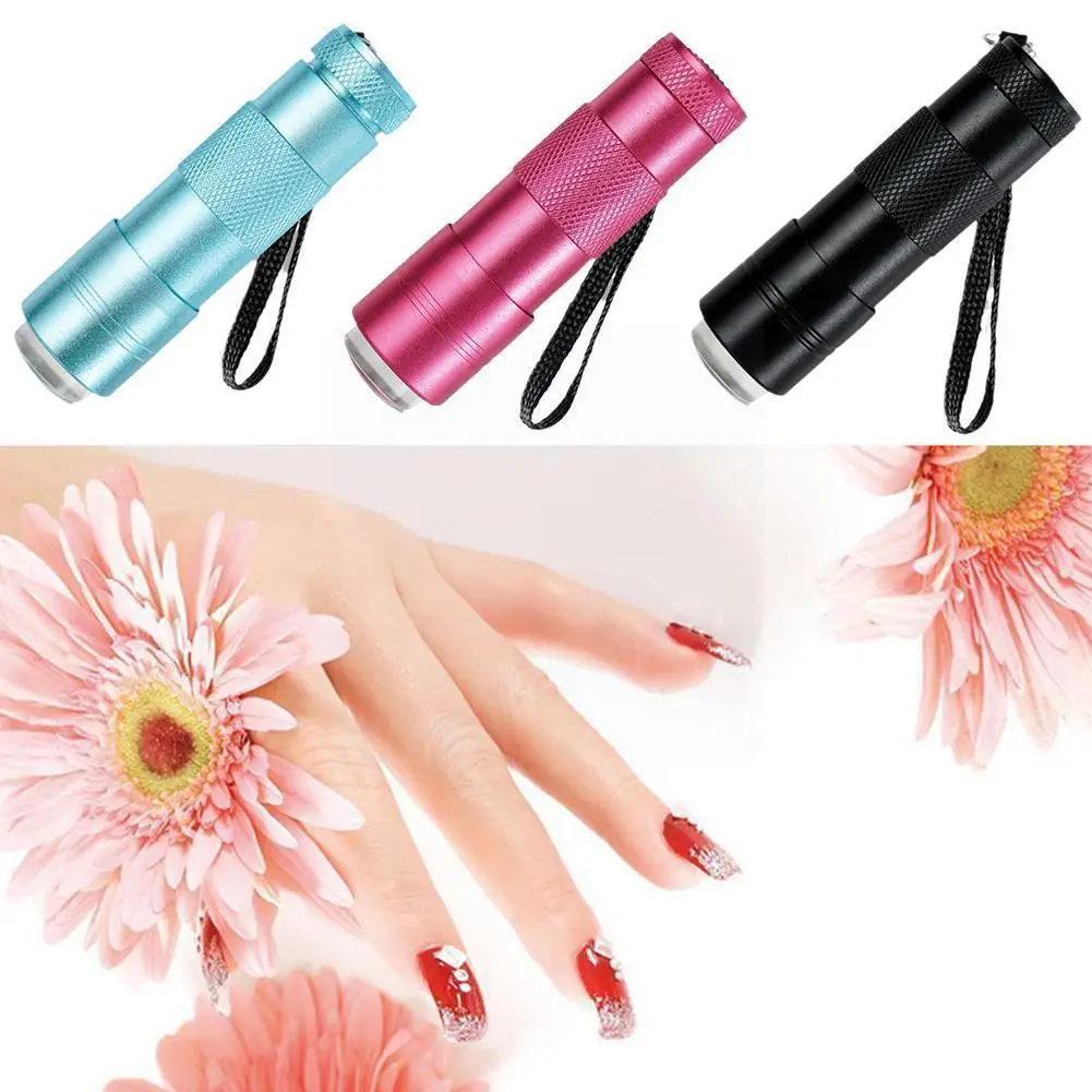 

Mini LED Lights Flashlight UV Lamp Portable Nail Gel Tool Dryer Drying Manicure Mask Nail Fast Y6D5