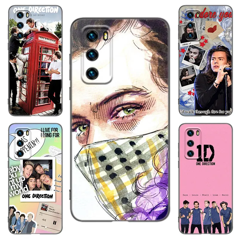 Черный чехол для телефона O-one Directions Huawei P20 P30 P40 Lite P60 Art Pura 70 Ultra P50 Pro P50E P Smart 2018 2019 2020