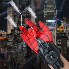 Automatic Peripheral Spiderman Anime Ml Fully Web Shooters Toys Spider Silk Launcher Rope Device Cosplay Props Men Toys Gifts