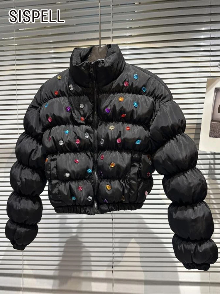 

Женское зимнее пальто SISPELL с воротником-стойкой и длинным рукавом