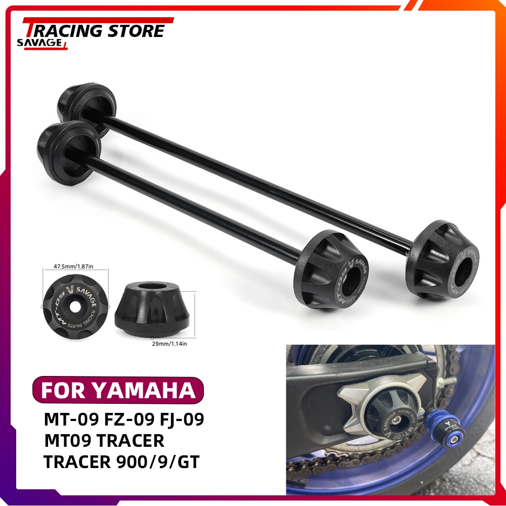 

For YAMAHA MT09 Tracer 900/9/GT FZ09 FJ09 Front Rear Wheel Fork Slider FZ MT 09 Wheel Axle Fork Crash Slider Wheel Hub Protector