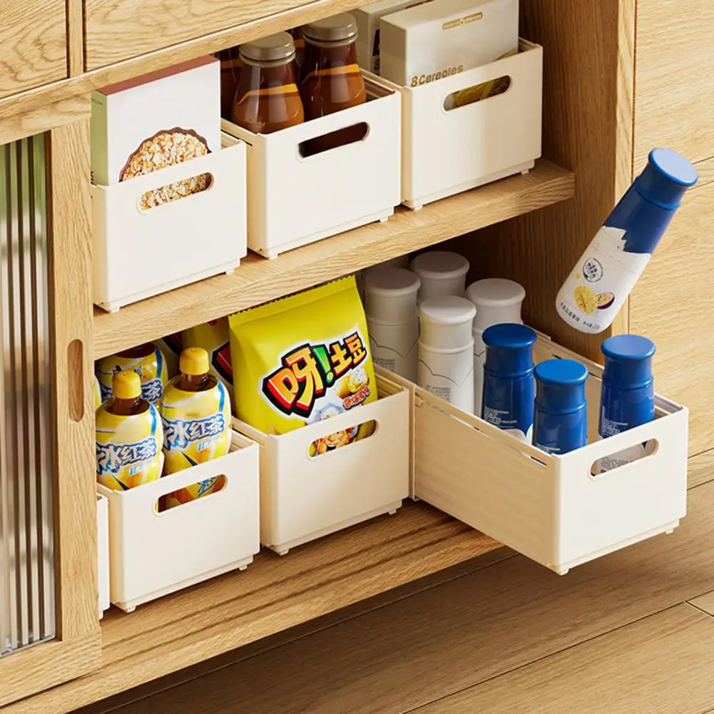 

Durable Storage Container for Use Versatile Expandable Storage Bins Stable Stackable Organizers for Home Kitchen for Easy