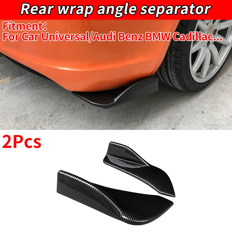

General Automobile Rear Corner And Front Corner Guard Front Bumper Splitter Spoiler Lips ABS Carbon Fiber Car Accessories