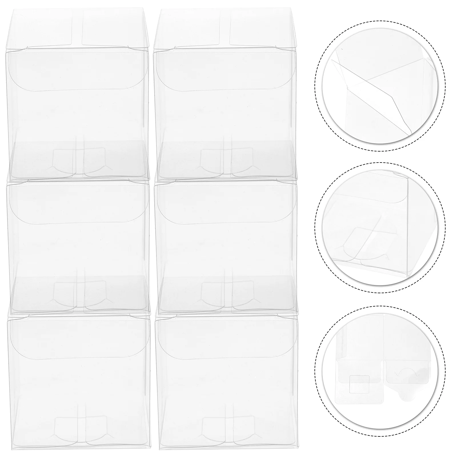 

Boxes Box Clear Transparentdisplay Christmas Casecake Mini Favor 3X3X3 Gift Shower Candy Baby Cookie Baking Macaron Birthday