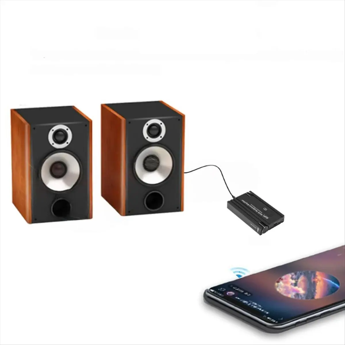 Фото DT495 Mon.16-600Ω Hi-Fi усилитель звука для наушников с Bluetooth 5.0 и 3.5 мм AUX для телефона, ПК, музыкального плеера №4