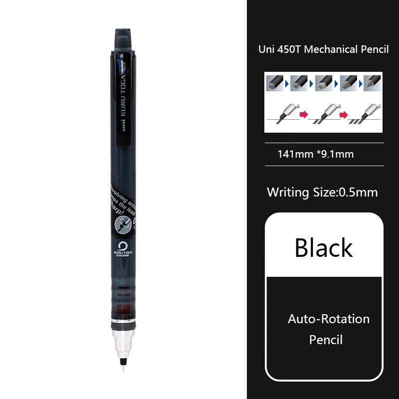 

Япония Uni M5-450T механический карандаш KURU TOGA 0,5 мм свинцовый сердечник автоматический вращающийся карандаш для школы и офиса письменные принадлежности