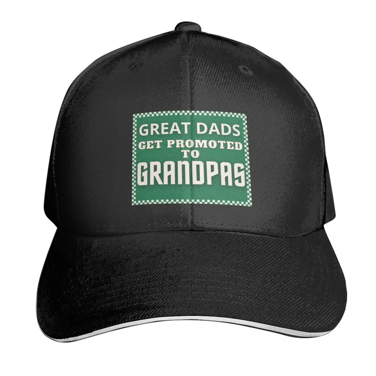 

Great Dads Get Promoted To Grandpas I Great Casquette, Polyester Cap Holiday Moisture Wicking Curved Brim