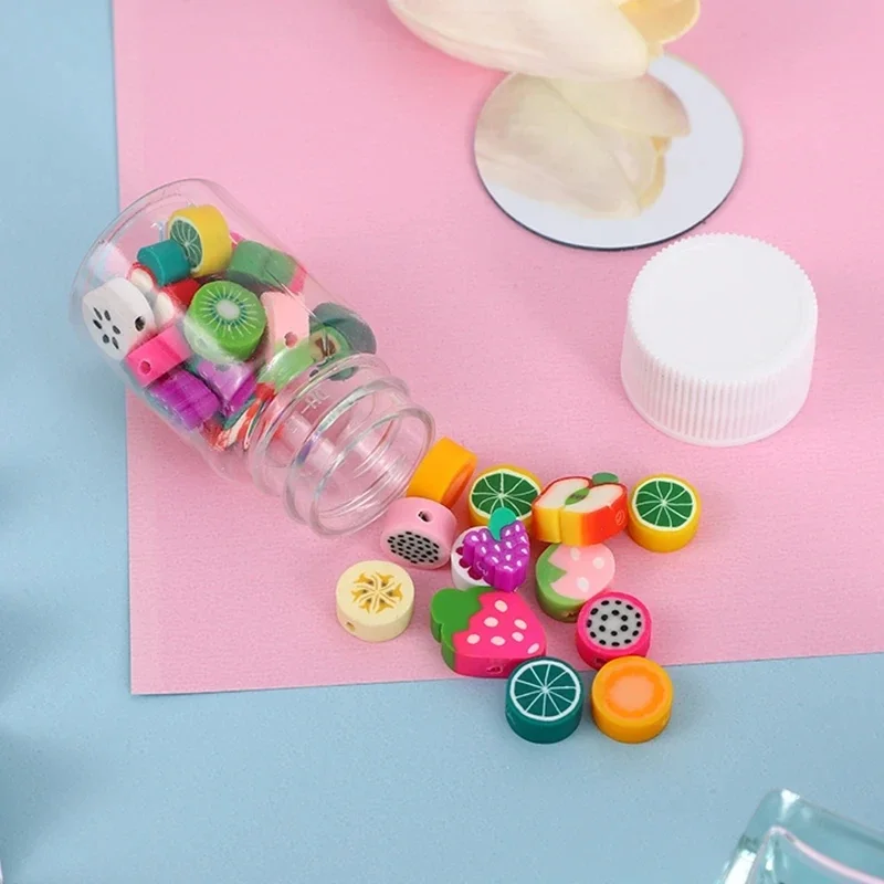 30/50 шт. 7-10 мм мягкие бусины из полимерной глины фруктовые смешанной