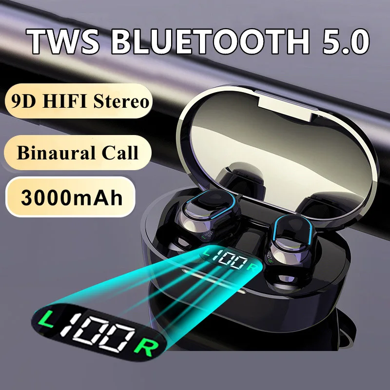 Оригинальные Bluetooth-наушники; Беспроводные наушники; Tws стереонаушники; Басовые музыкальные наушники; Водонепроницаемые спортивные шумопод...