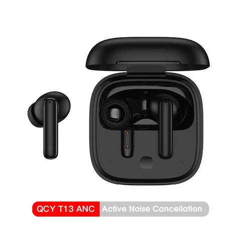 QCY T13 ANC Беспроводные наушники Bluetooth 28 дБ Bluetooth 5.3 Наушники с активным шумоподавлением Наушники-вкладыши Clear Calls Earbuds