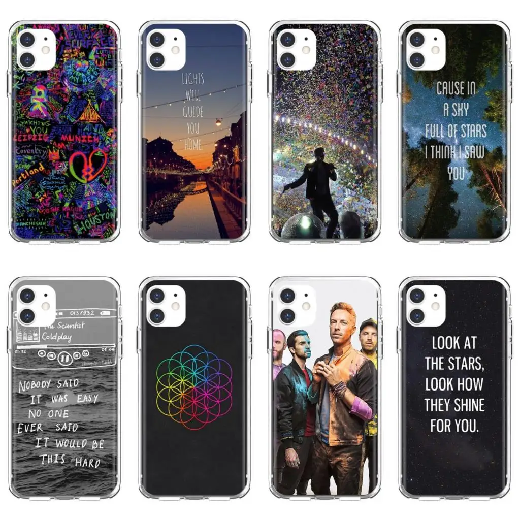 

POP-British-Rock-Bnads-Coldplay-Poster For iPod Touch iPhone 10 11 12 Pro 4S 5S SE 5C 6 6S 7 8 X XR XS Plus Max 2020 Soft Cover