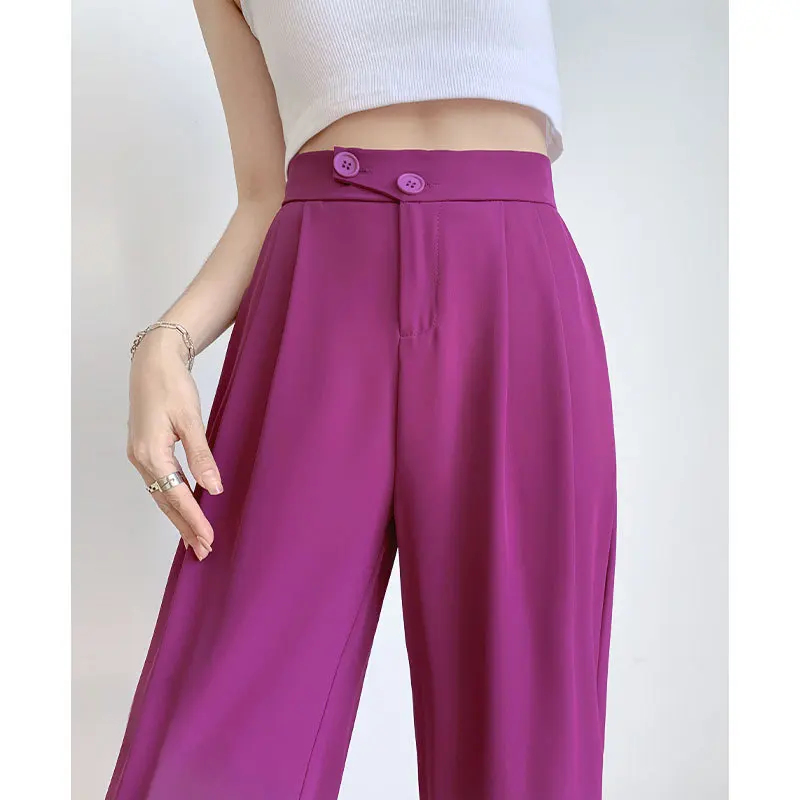 Женские прямые облегающие брюки размера плюс с широкими штанинами новинка 2022