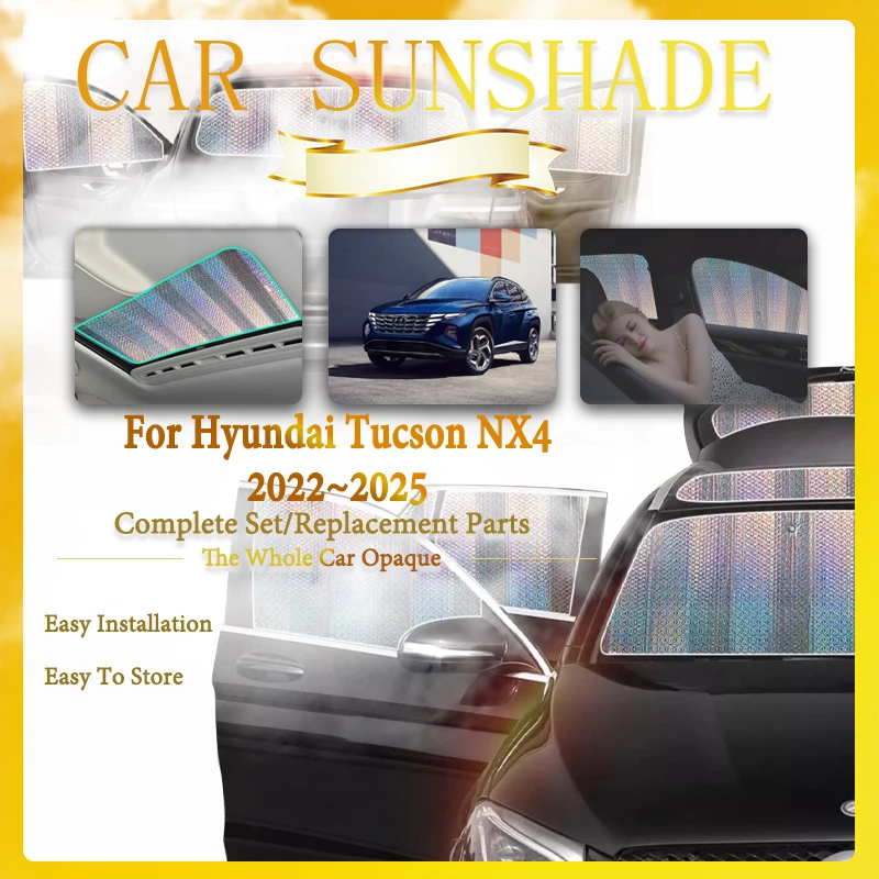 Автомобильные солнцезащитные накладки на окна для Hyundai Tucson NX4 2022 2023 2024 2025 защита