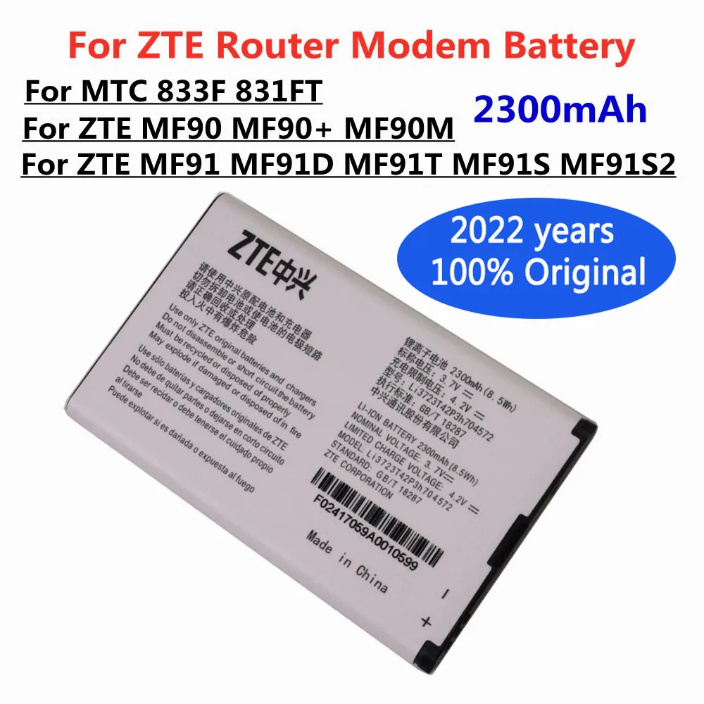 2022 лет Li3723T42P3h704572 для ZTE MF91 MF90 MF90 + MF90M MF91D MF91T MF91S MF91S2 MTC 833F 831FT 4G Wi-Fi роутер модем с аккумулятором