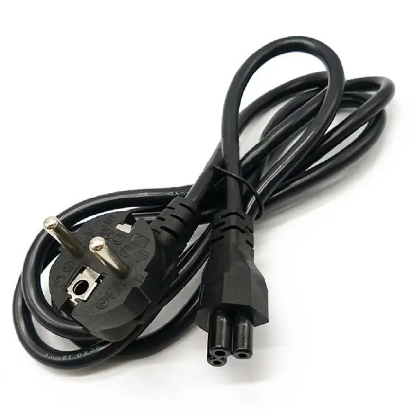 

European Standard Plum Tail Three-core Computer Notebook Power Cord Mickey Mouse Head Round Hole 16a With Plug