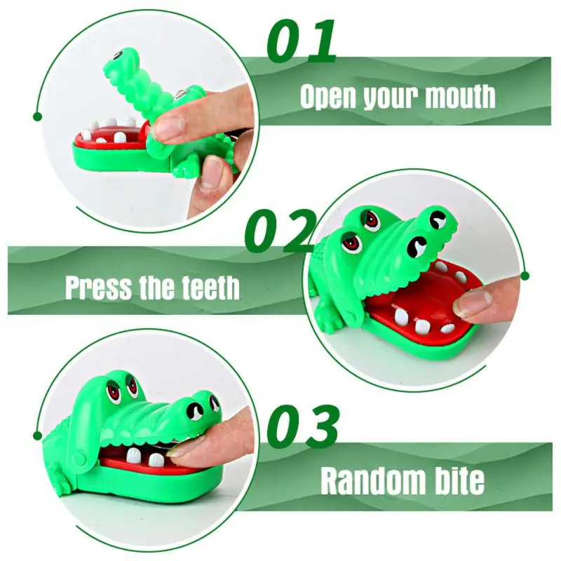

Crocodile Teeth Dentist Game Portable Funny Gags Toy Tabletop Finger Games Hand Pulling Teeth Classic Toy Party