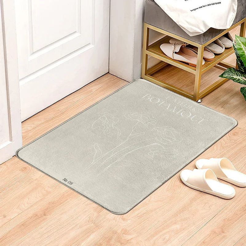 Ins Интернет Популярный одинаковый дверной коврик Moran Ditu Иллюстрация Коврик для