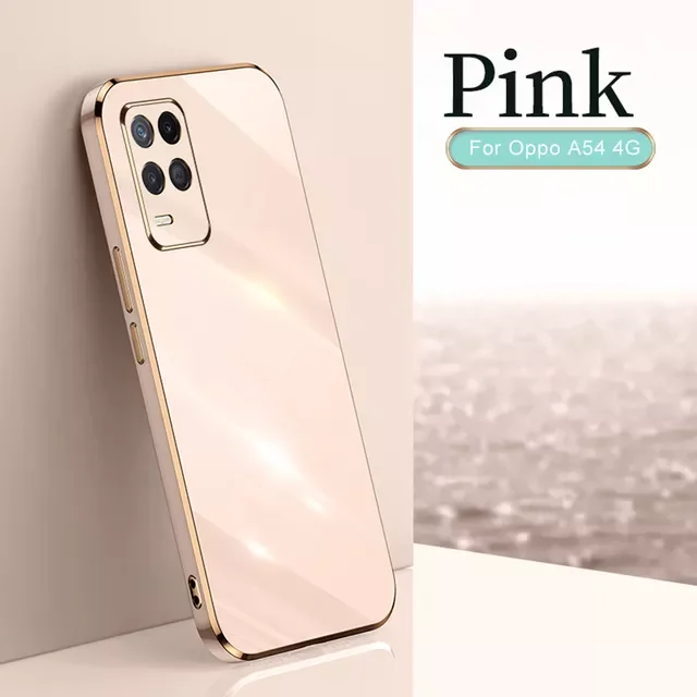 

Electroplated Cover For Oppo A54 6.51inch Soft Silicone Lens Protection For Oppo Appo A 54 A54 CPH2239 Shell Coque