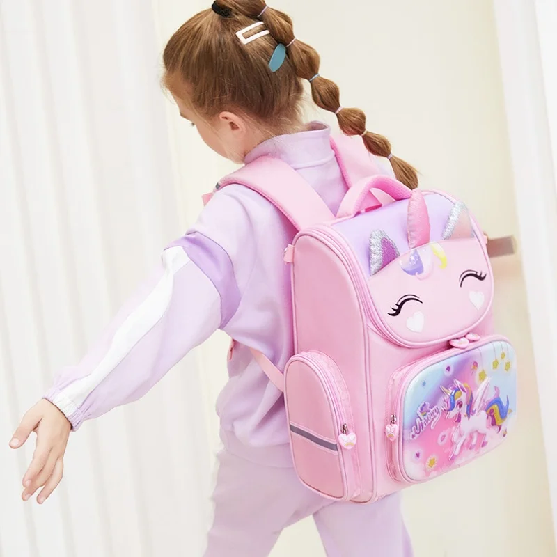Girls Princess Unicorn Mermaid Cartoon Schoolbags New Sweet Children Lovely Waterproof Large Capacity Backpacks Hot