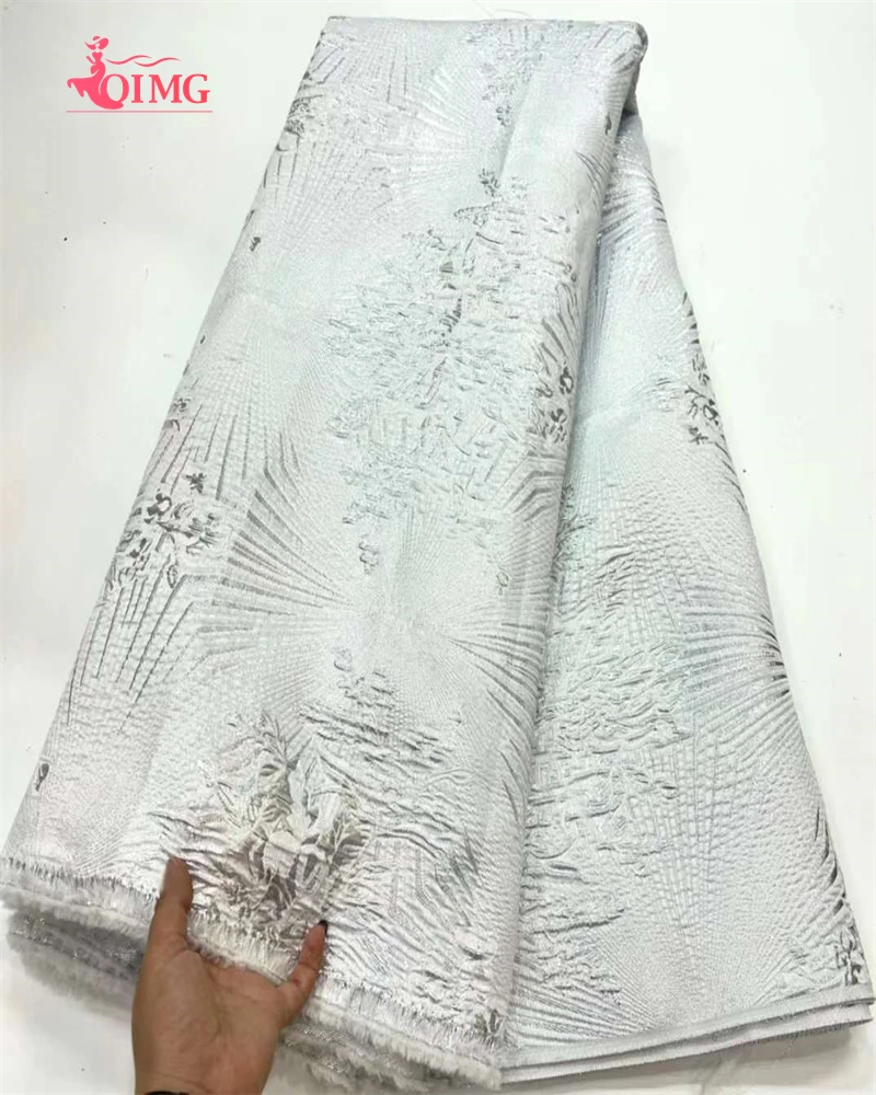 OIMG 2023 Новый жаккард парчовая французская африканская кружевная ткань из органзы
