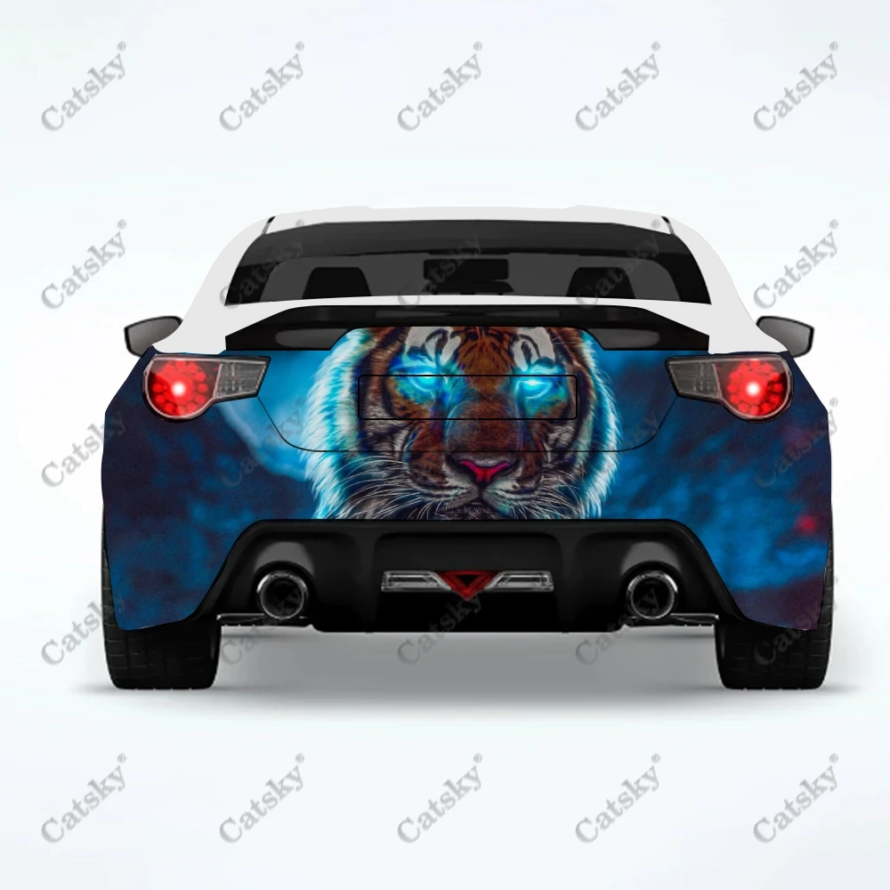 

Наклейка в виде тигра для автомобиля, модификация заднего хвоста грузовика, подходит для грузовика, обезболивающая упаковка для автомобиля, аксессуары, наклейки