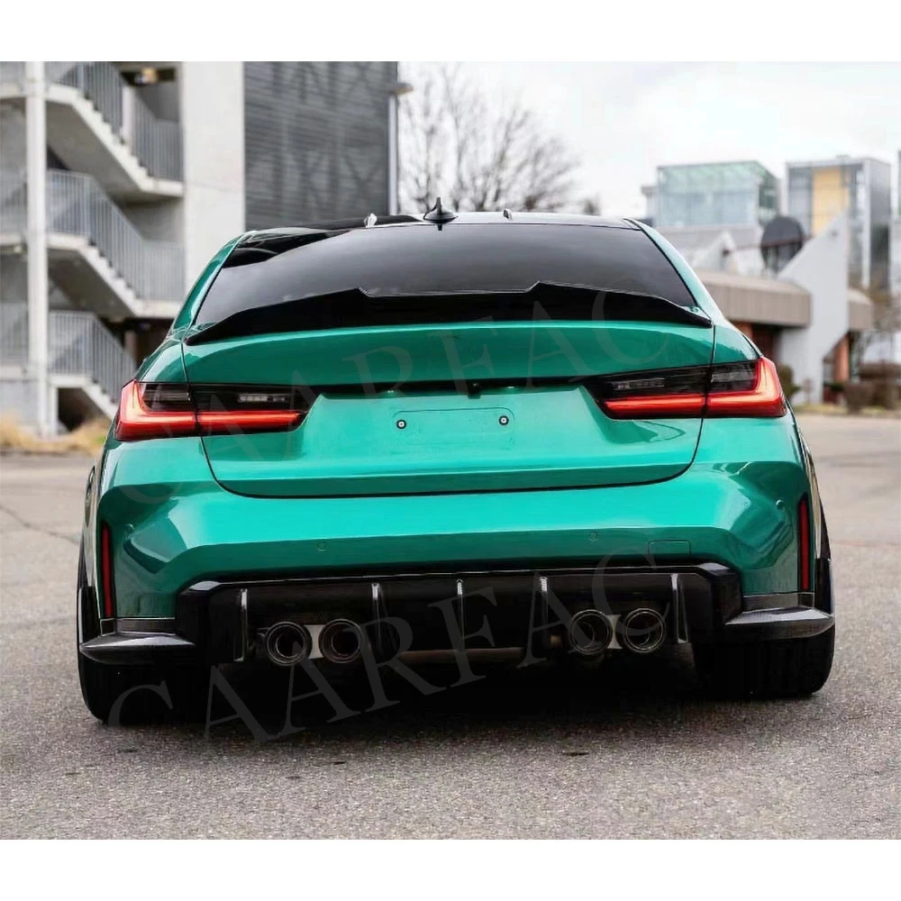 Задние сплиттеры из АБС-пластика Canards для BMW 3 Ser G80 M3 2021 + задний бампер диффузор