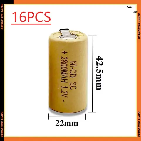 Аккумулятор Ni-Cd 1.2V 2800 мАч для инструментов Bosch Hitachi DeWalt