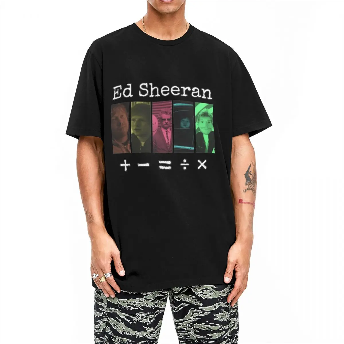 Футболки с изображением музыкального альбома Ed Sheeran для мужчин и женщин