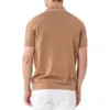 Men's polo shirts casual top with three buttons 3