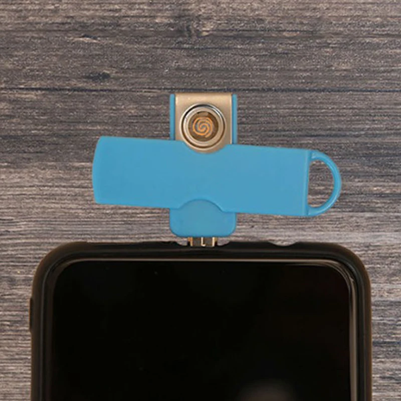 

Convenient Mini Aircraft On Board Mini Lighter Mobile Phone USB InLine Cigarette Lighter Type-C USB Micro Cigarette Lighter Gift