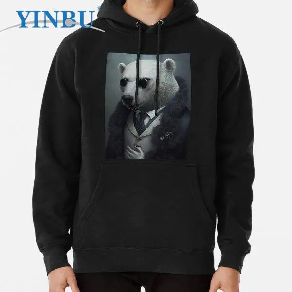 

Готический полярный медведь #1 идеальный подарок для всех темных и готических пуловеры нафатов толстовки 2023 новый в кофтах модная одежда