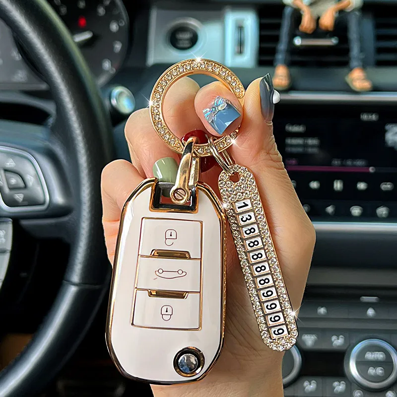 

TPU Car Key Case For Citroen C1 C2 C3 C4 C5 XSARA PICA For Peugeot 306 407 807 508 DS DS3 DS4 DS5 DS6 CACTUS C8 C4L Accessories