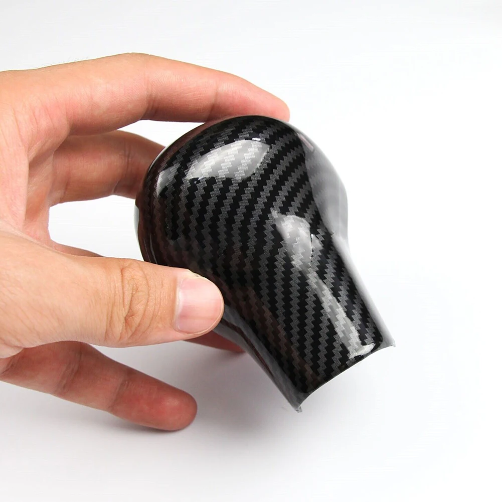 

Lever Knob Gear Shift Garden Indoor ABS Plastic Accessories Cap Carbon Fiber Cover Left Hand Lightweight Parts