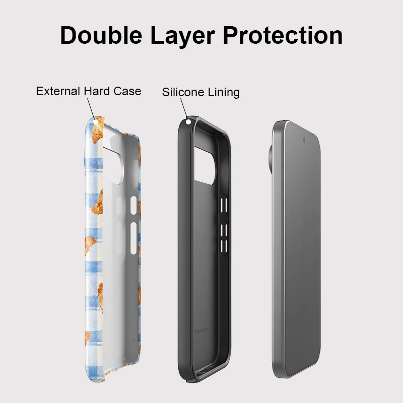 Фото Чехол Fcicicase из матового акрила для Google Pixel 10 Pro, 10A, 8A, 10, 9 Pro, XL, 8, 9, 7A с узором «Хлебная сетка», противоударный, задняя крышка-накладка №4