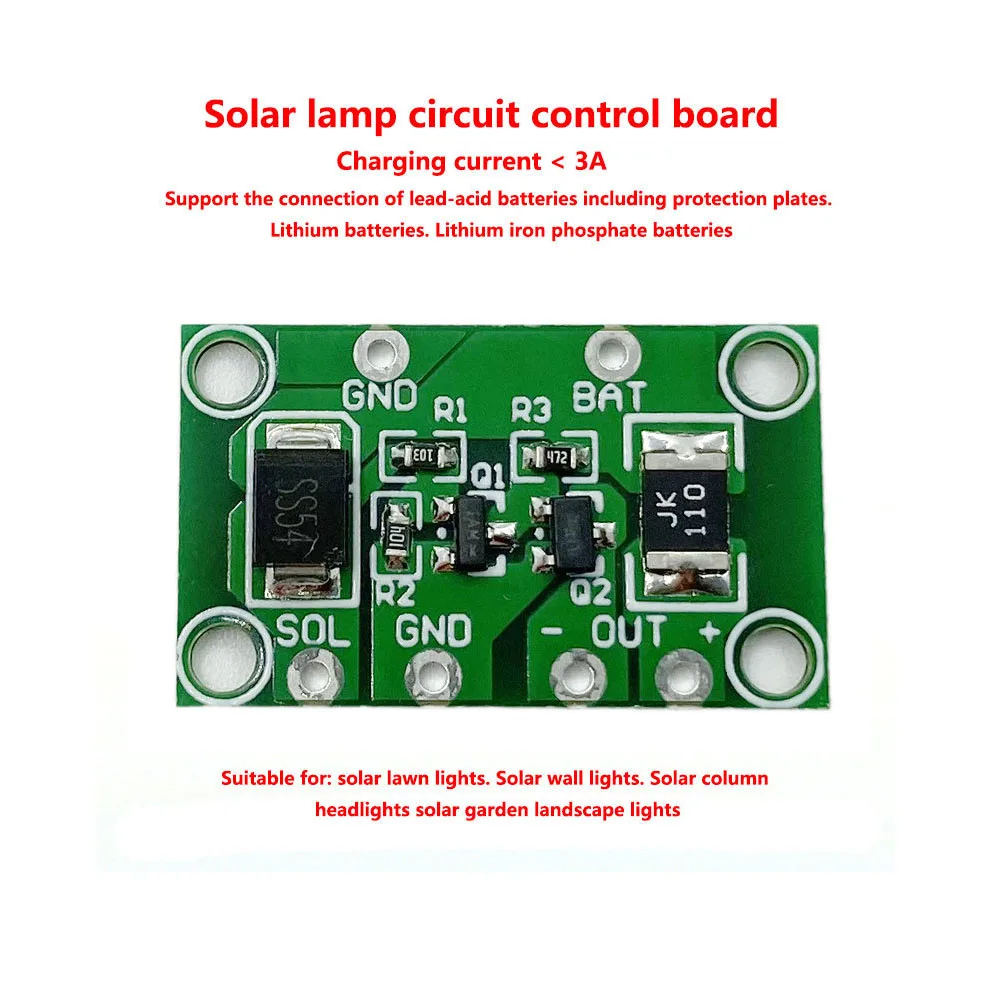 

Solar Lamp Circuit Control Board Charging Street Light Switch Circuit Board Lithium Lead-acid Battery Light Control Board