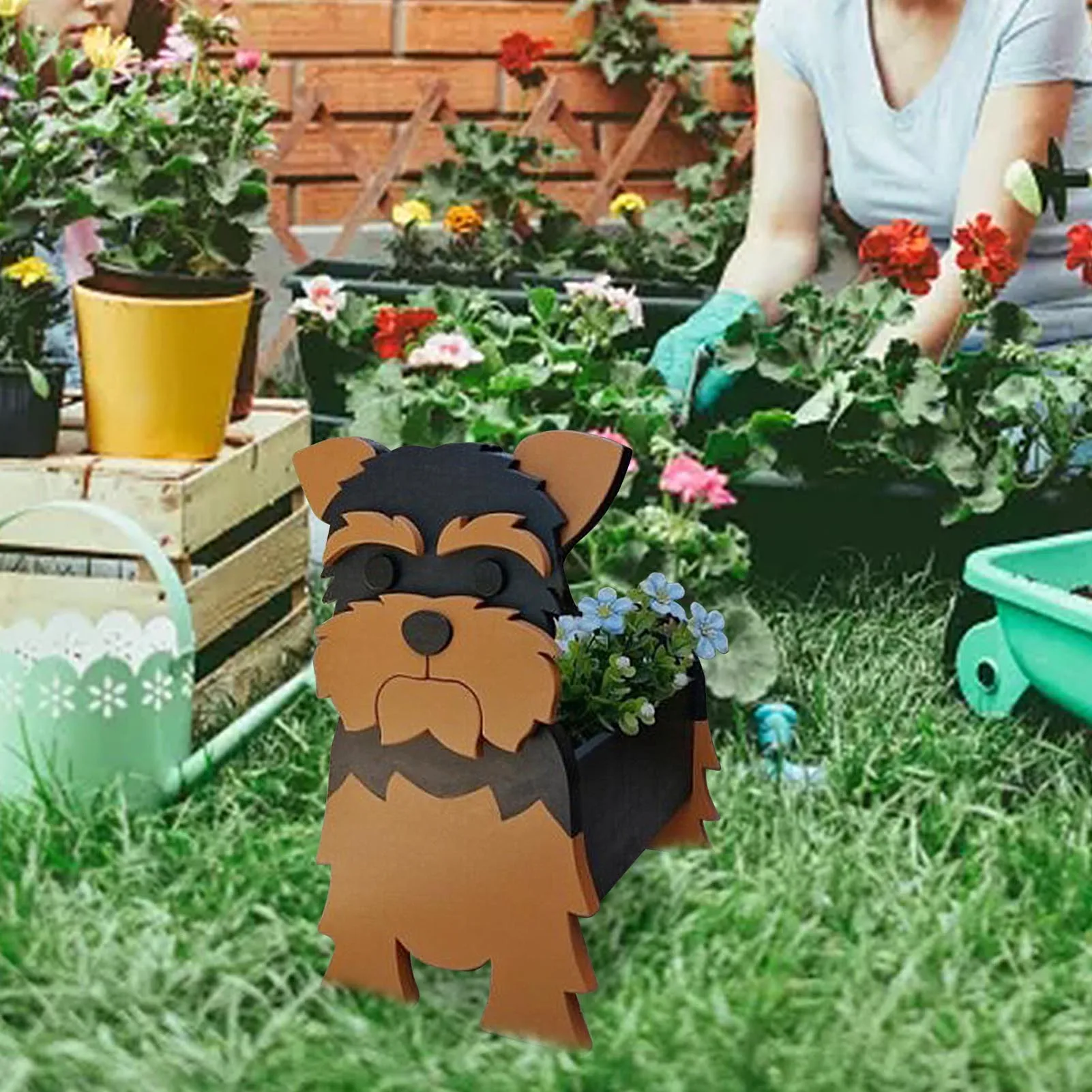 Симпатичный Горшок для собак милый мультяшный цветочный горшок в форме