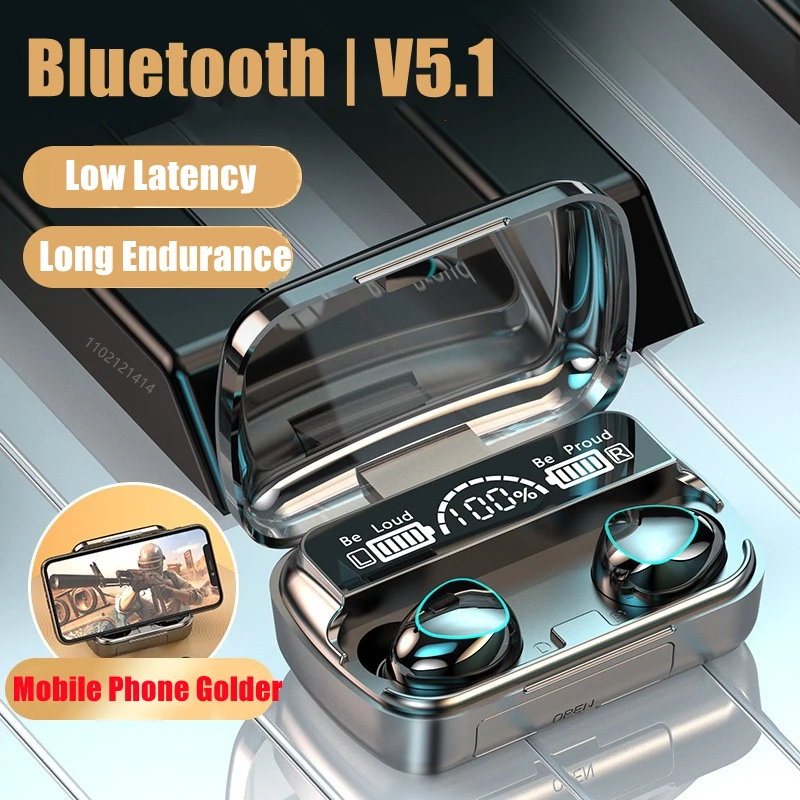 

Tws M10 Wireless Bluetooth Earphones 9d Hifi Stereo Noise Reduction Headphones Waterproof Music Headset For Ios Android