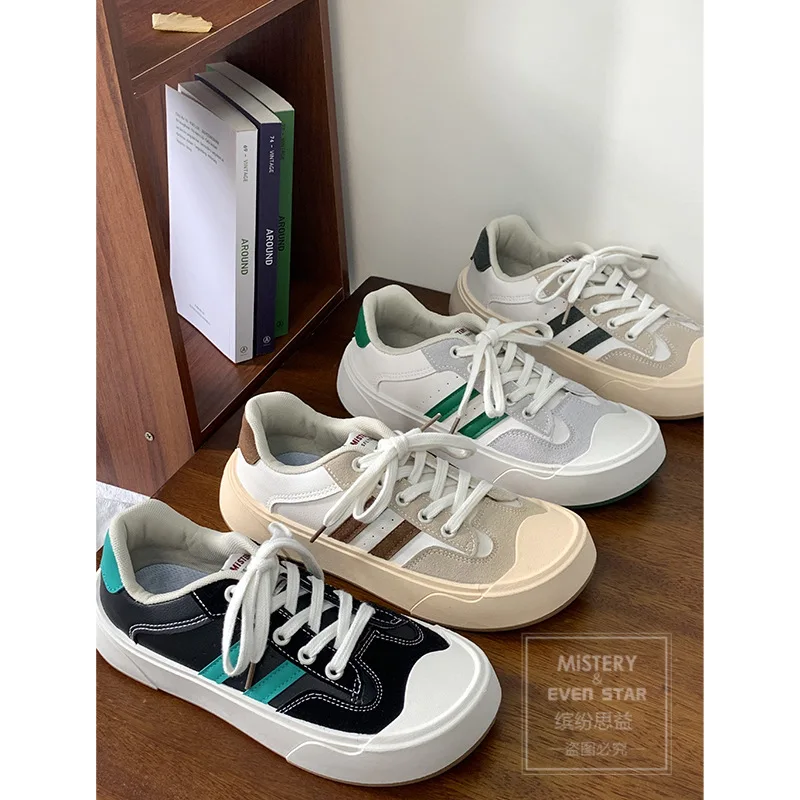 

Женские кроссовки на толстой подошве, белые уродливые кроссовки с большим носком в Корейском стиле, универсальные ретро-кроссовки, весна 2022