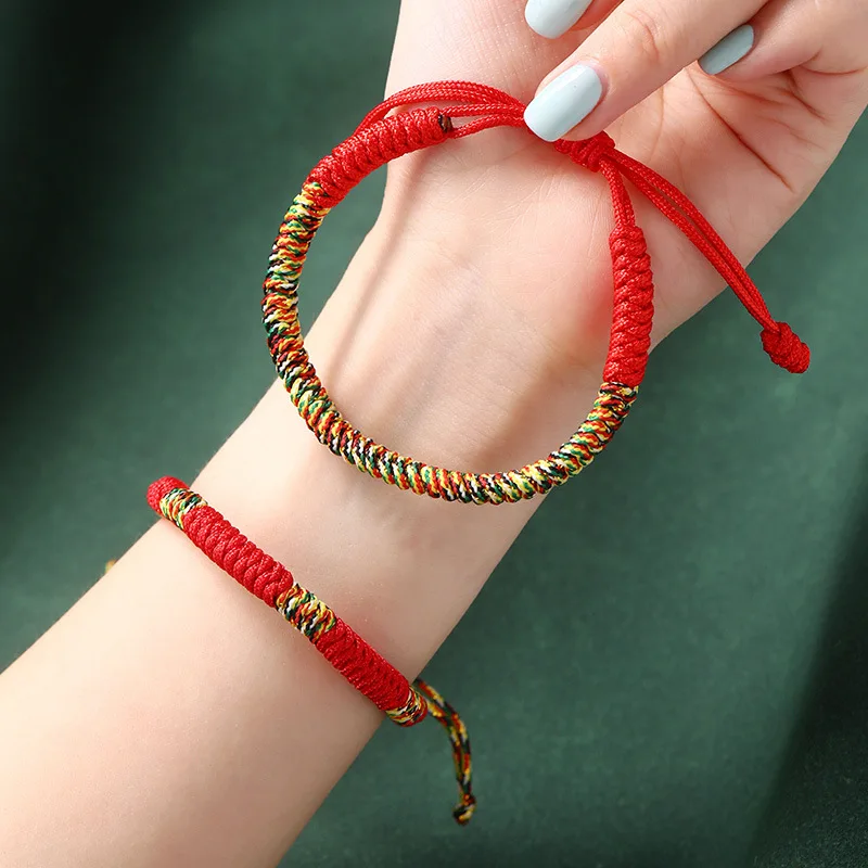 Красная веревка Год судьбы Дракон Lucky Red Too Rope Годовой браслет Ножной Женский