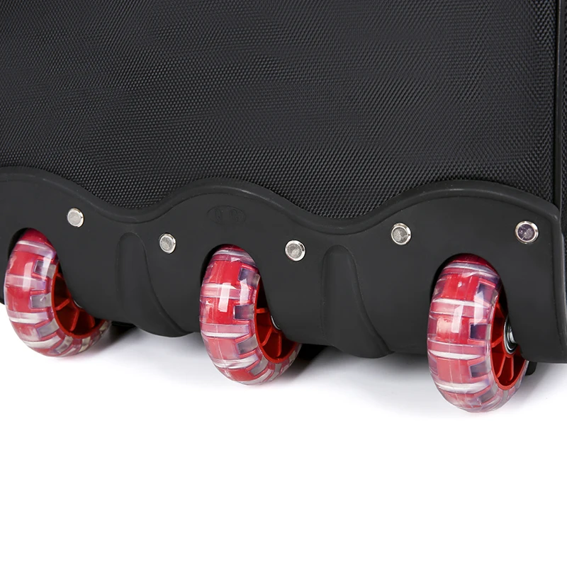Striped Carry-Ons Bag Waterproof Nylon Trolly Bag For Traveling Men Travel Bags Foldable Cabin Suitcase With Wheels