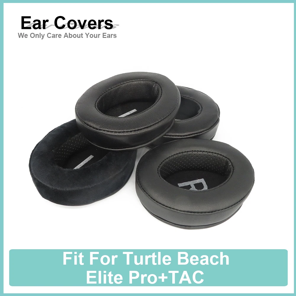 

Earpads For Turtle Beach Elite Pro+TAC Headphone Earcushions Protein Velour Sheepskin Pads Foam Ear Pads Black