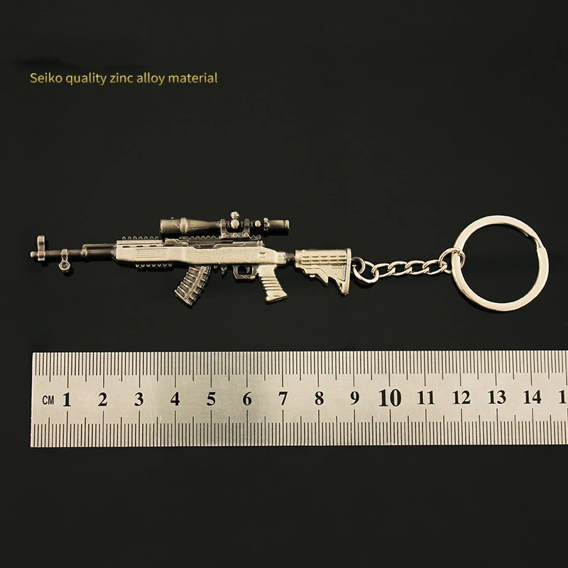 Микро Pubg игрушечный пистолет металлический брелок модель оружия мини 9 см 3D