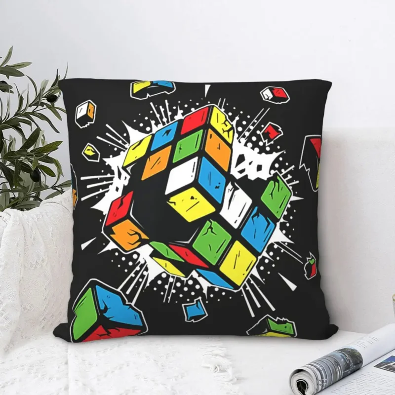 

Expl-oding Rub-ix Cube Throw Pillow Case Hip Hop Cushion For Home Sofa Chair Decorative Hug Pillowcase
