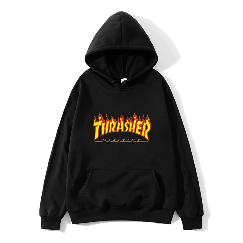 

2023 new Thrasher Hoodies Men Sweatshirts fleece Hooded Harajuku Hip Hop Casual Men Women Hoodie High quality pullovers Hoody