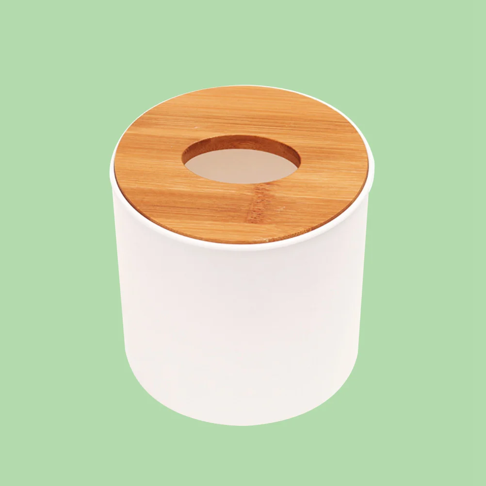 

1PC Tissue Box Simple Napkin Tray Paper Towel Round Paper Box