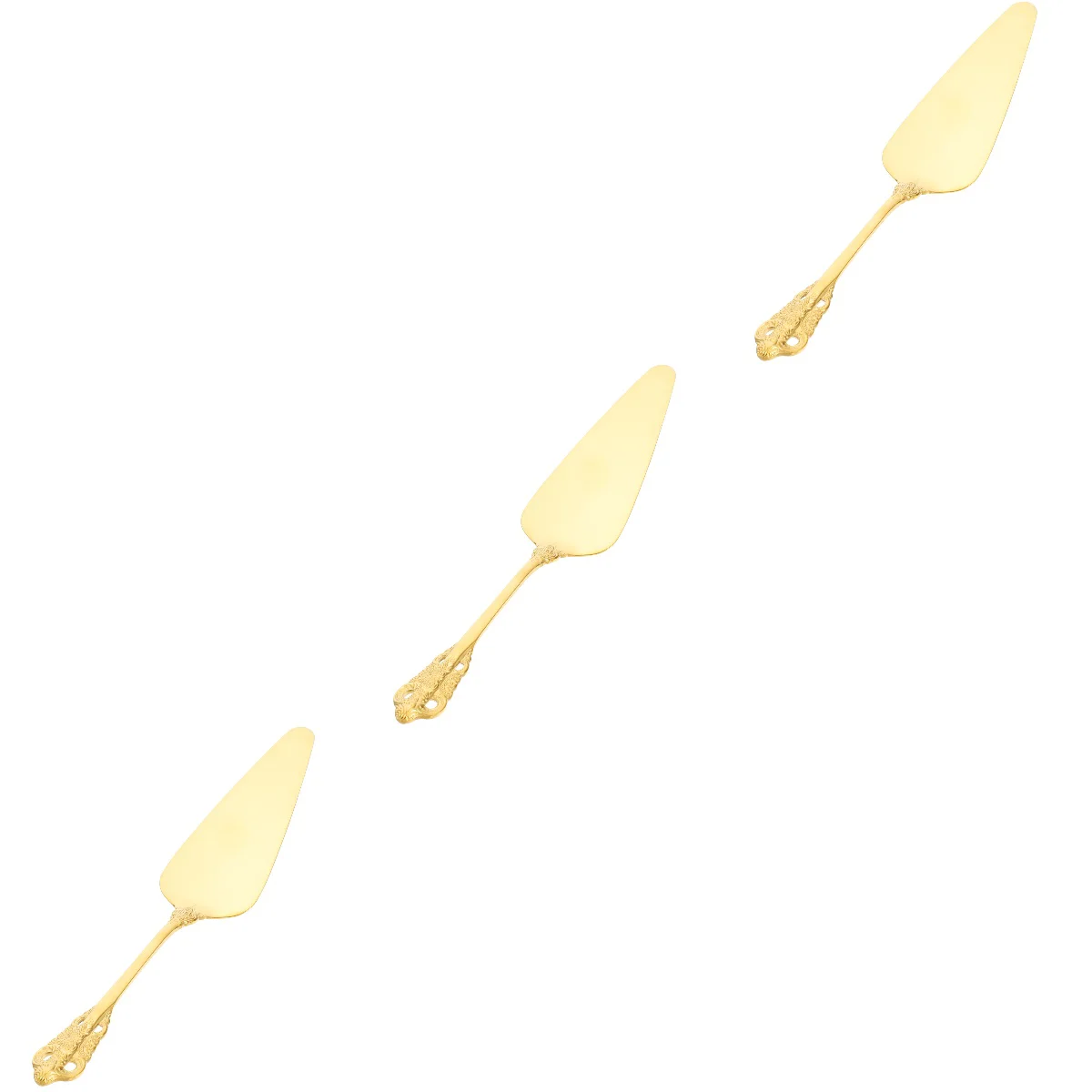 

3pcs Stainless Steel Spatula Cake Customizing Tool Cake Decorating Spatula Cake Server Spatula