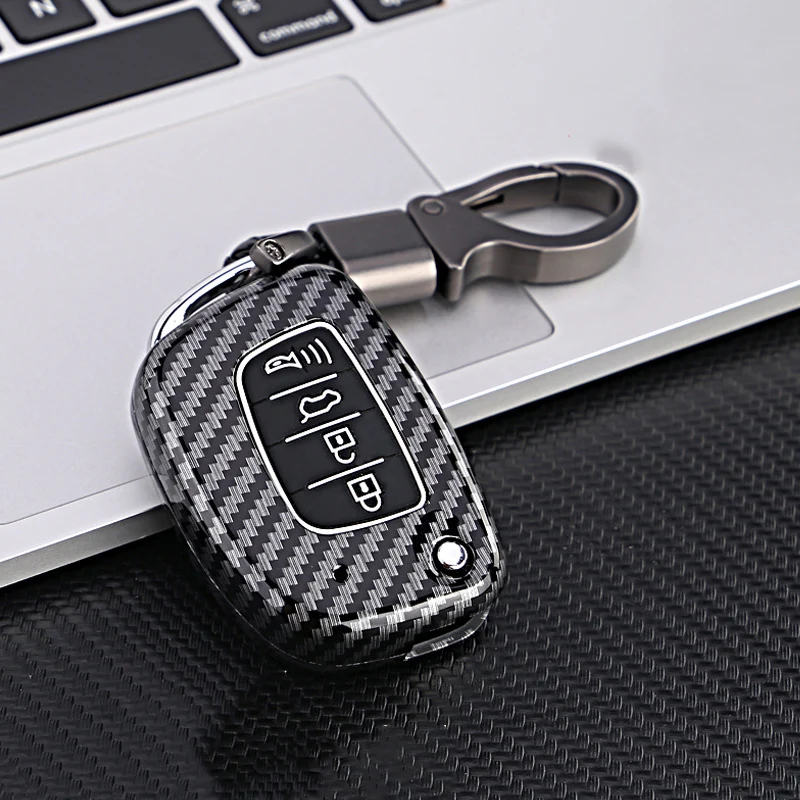 Новинка Складной автомобильный чехол из углеродного волокна и АБС-пластика с 4