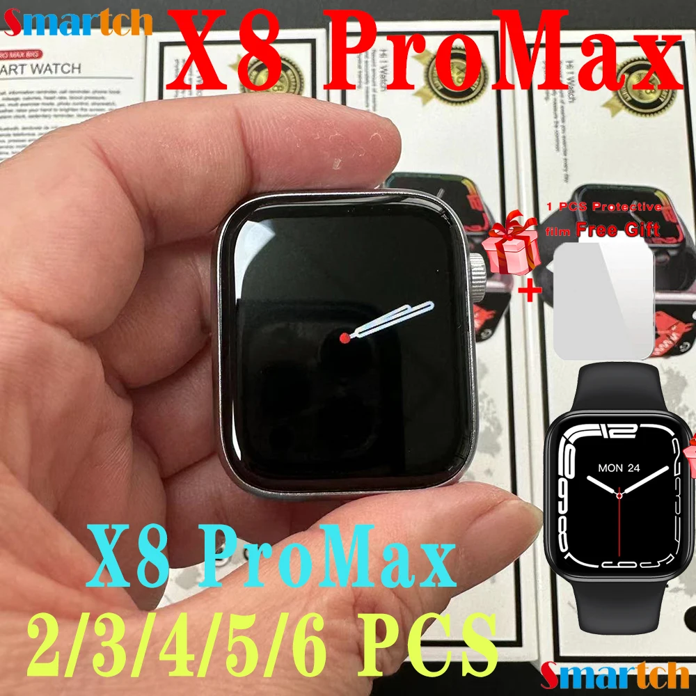 

X8 Pro Max 2.0 Big Smart Watch Message Reminder SmartWatch Music Dialing Sports Sleep Monitoring Heart-rate PK X9 i7 Pro DT8 IW8