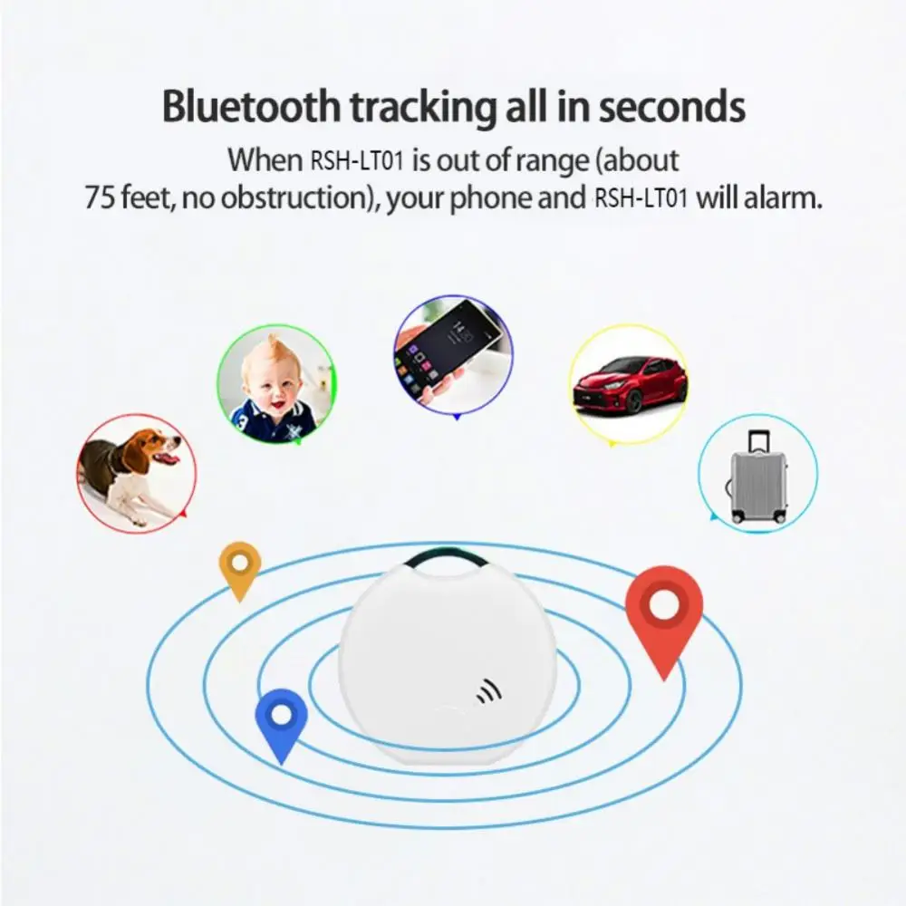 

Pet Child Tracker Smart Locator Waterproof Location Record Wireless Tracker Two-way Search Keyfinder Smart Keychain 85db