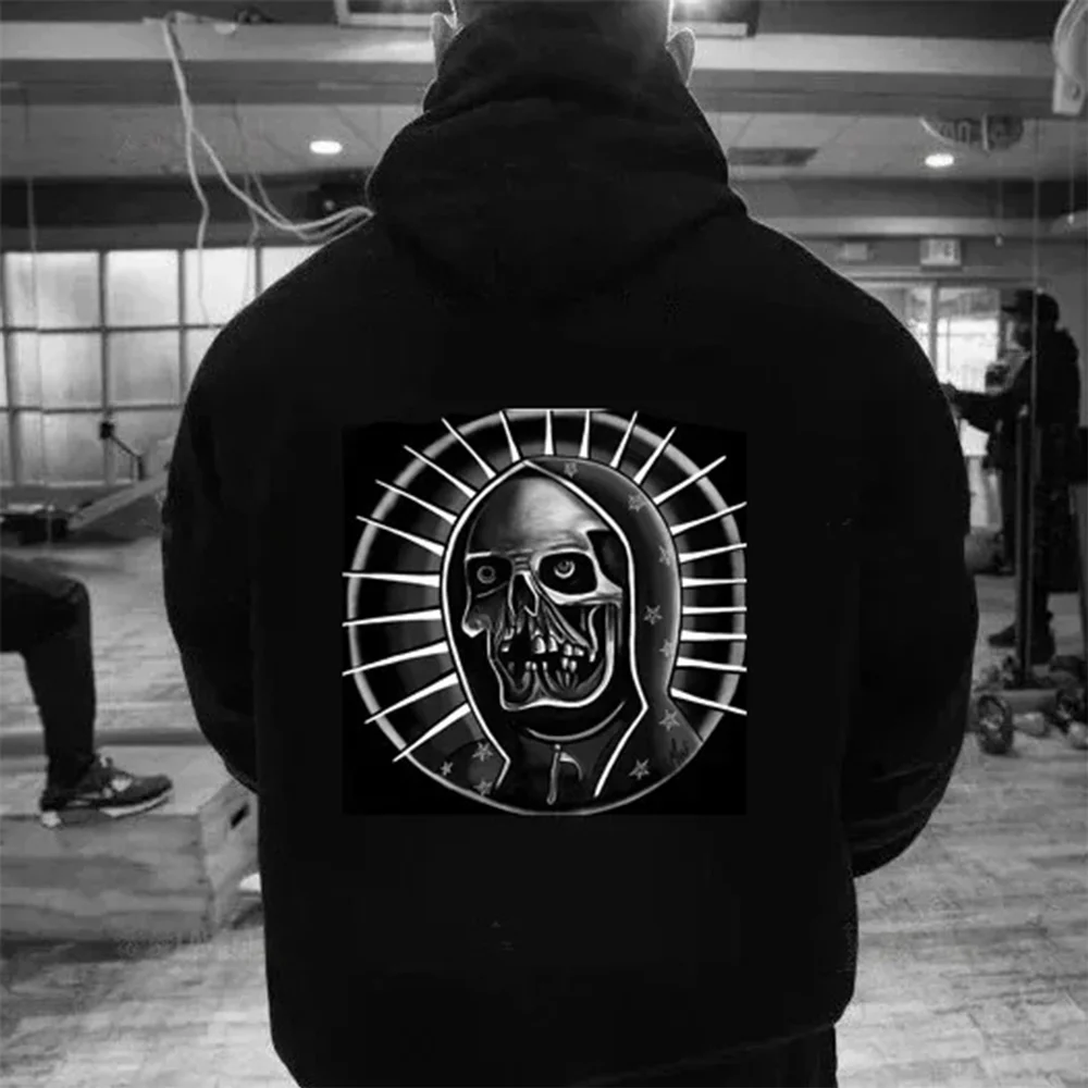 Хлопковая толстовка с капюшоном Tolstovka La Santa Death